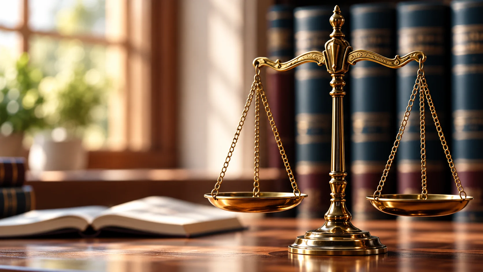 AI-generated editorial image of balance scales and books, symbolising careful stewardship